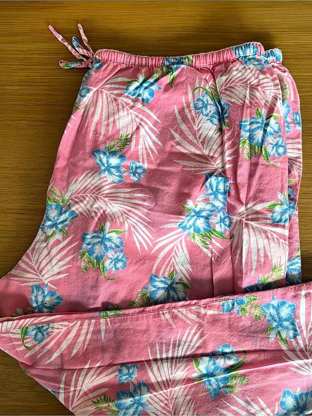 Axcess Liz Claiborne Floral Cotton Bermuda Pajamas in Pink Floral Size XL